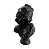 Bust of beautiful woman period platre sculpture