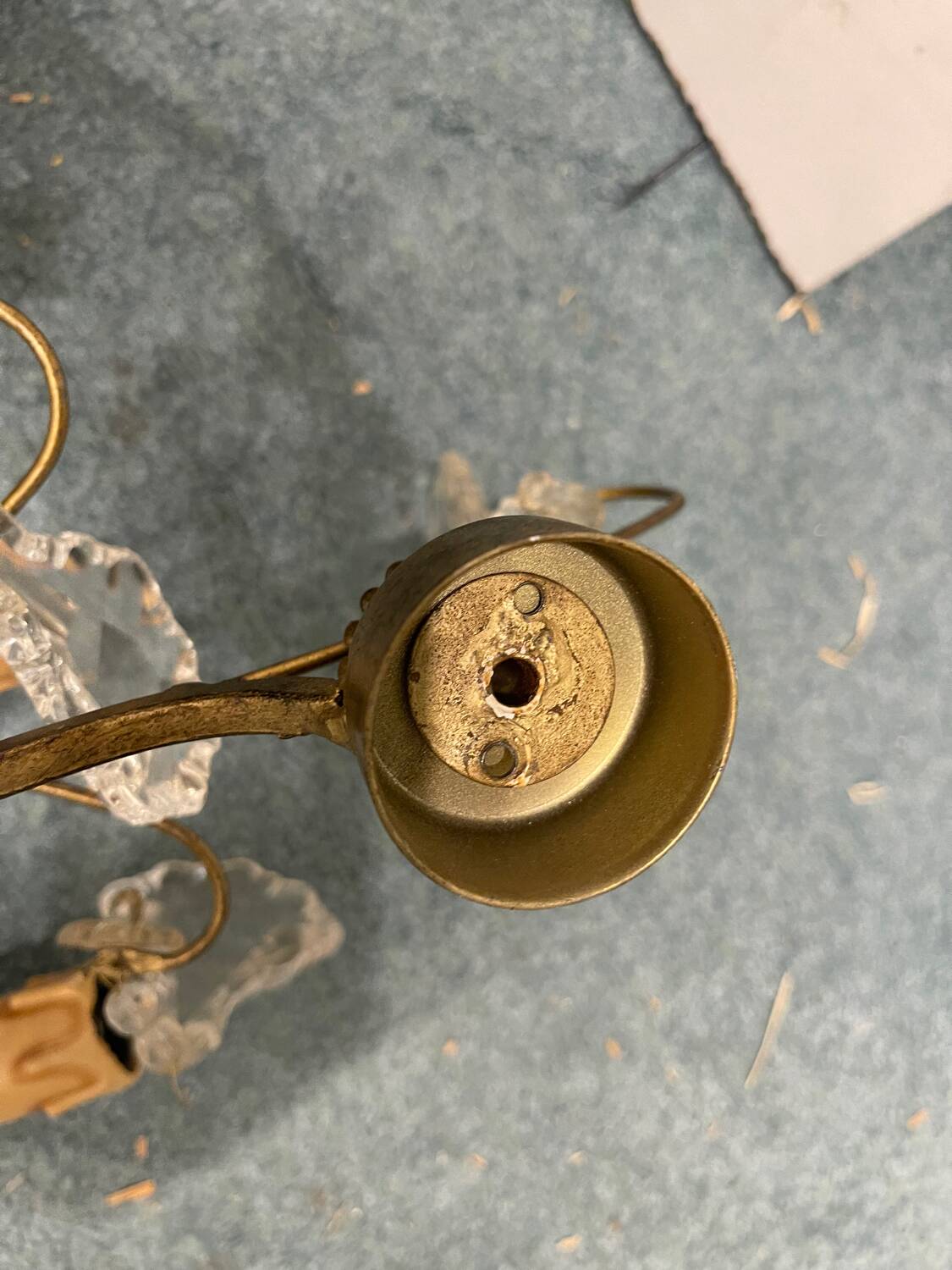 Large Crystal Sconces Set of 3