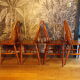 Suite 4 chaises windsor vintage