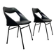 Paire de fauteuils Louis Paolozzi noir