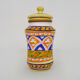 Old apothecary pot, Capsicum ceramic medicine jar. Year 70 80