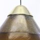 Mid century smoked glass pendant lamp by Peill and Putzler Germany 1970s
