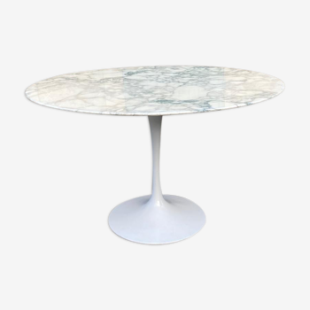 Round marble knoll table 120cm Eero Saarineen