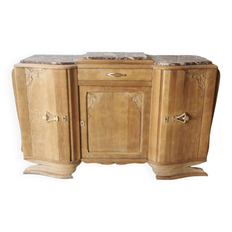 Art Deco sideboard in wood and marble