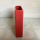 Large cubic coral vase