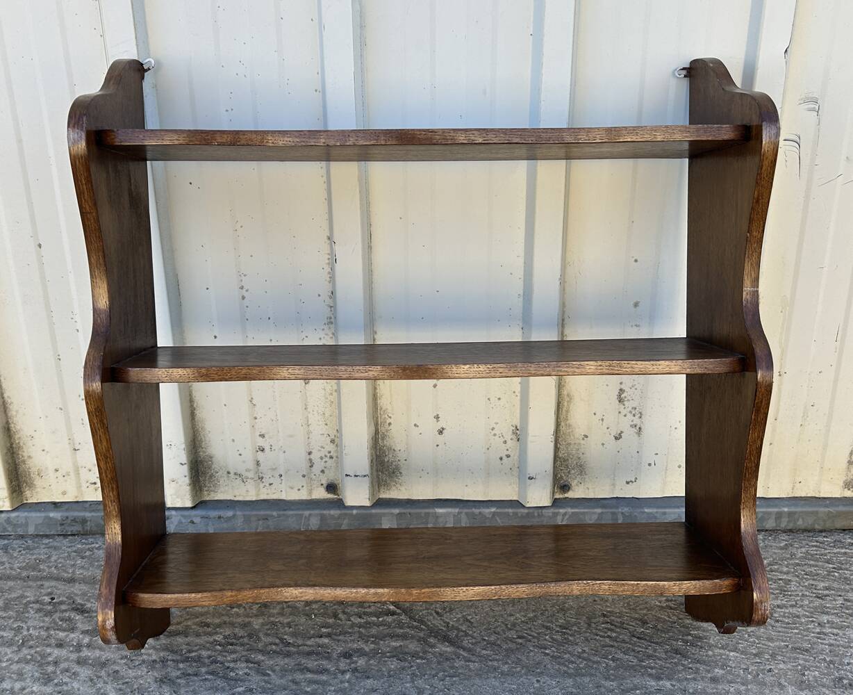 Wooden shelf, 3 levels, vintage, 60s