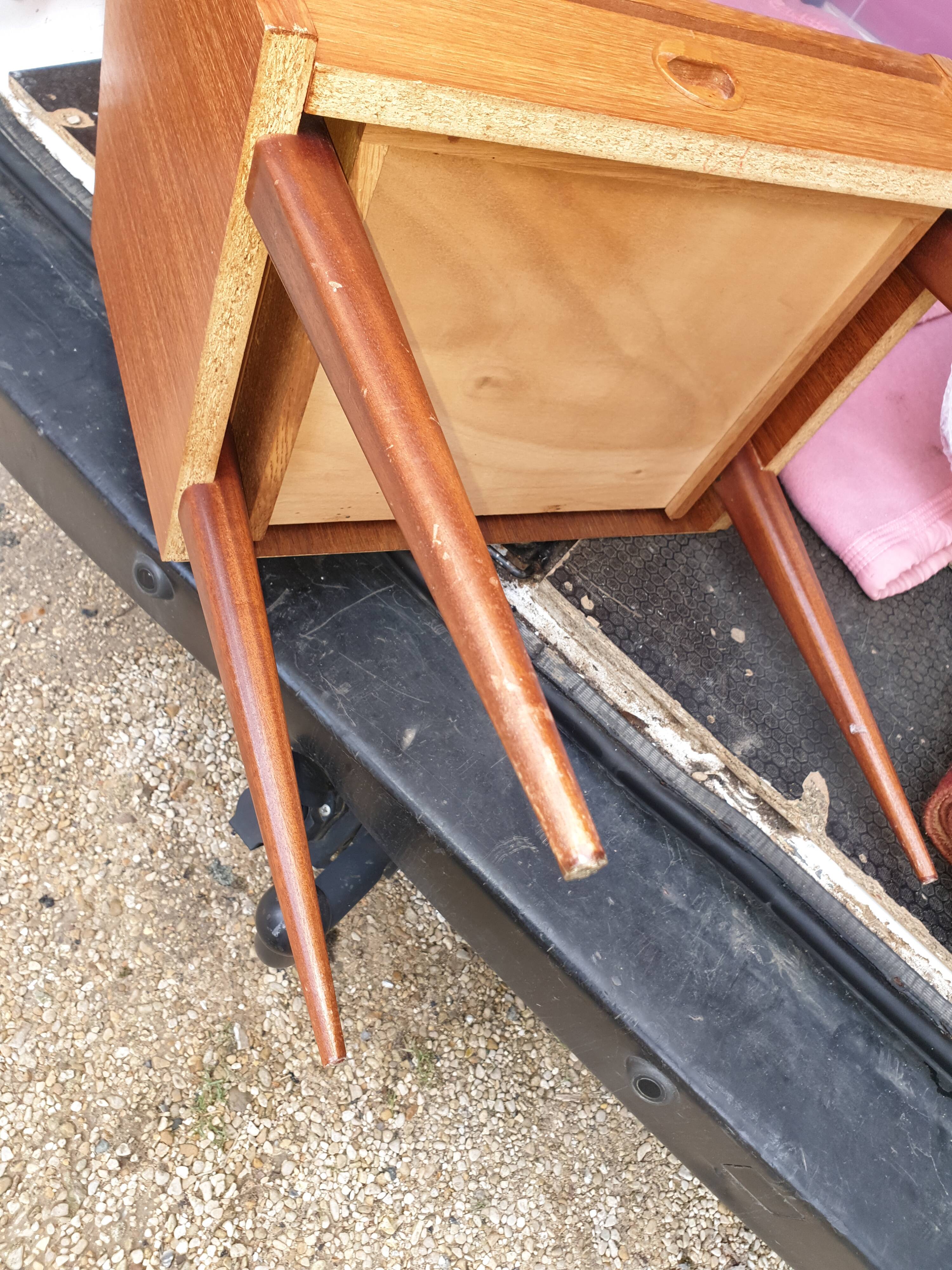 Scandinavian vintage bedside table