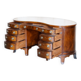 Victorian desk with leather top, restored.