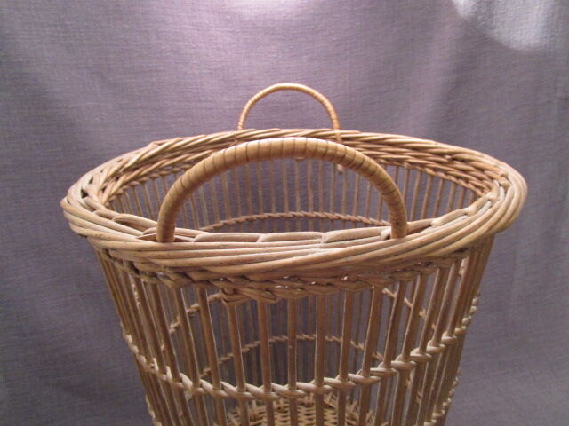 Old-paper wicker basket