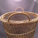 Old-paper wicker basket