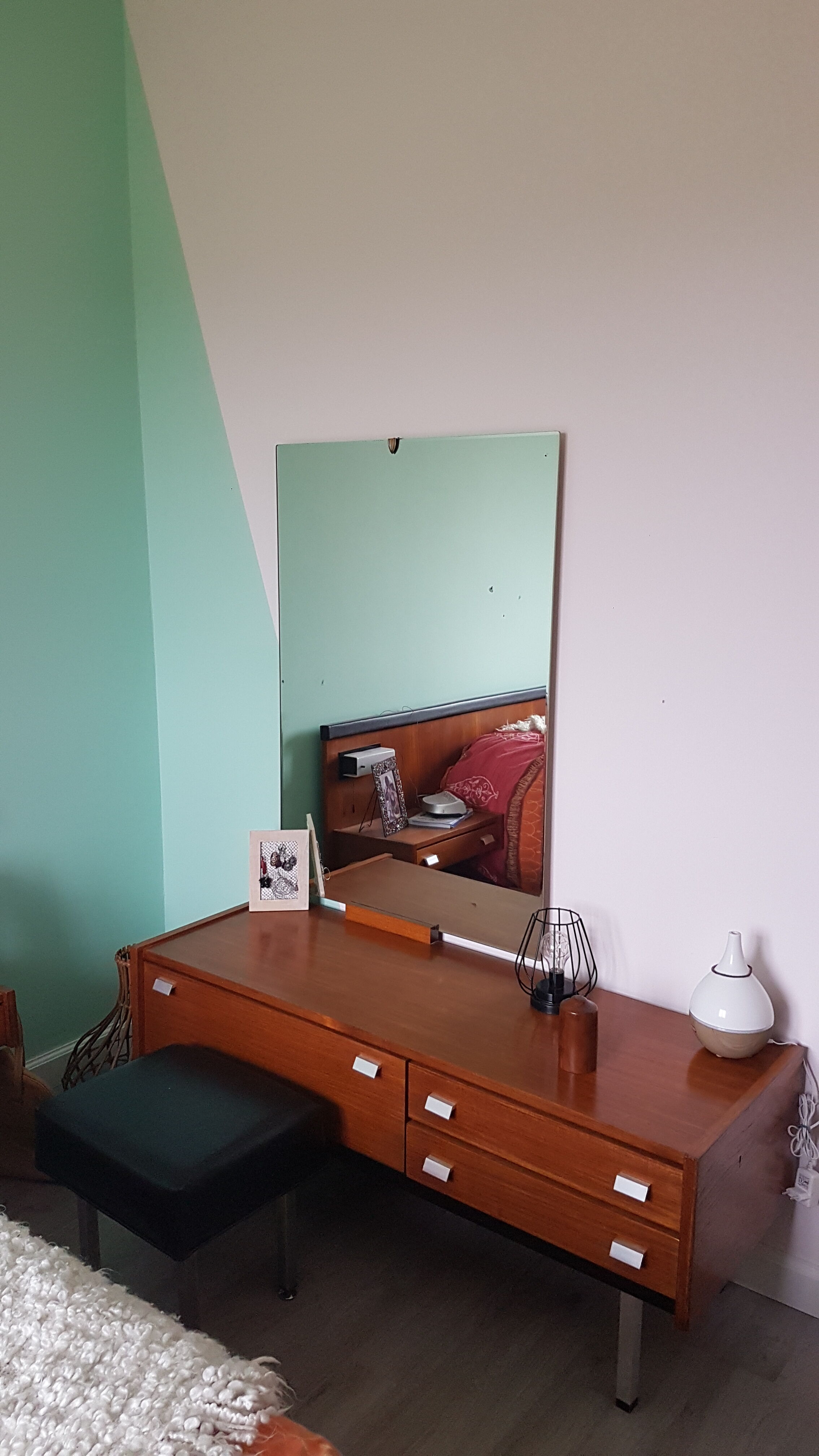 Hairdresser from the 1960s and stool