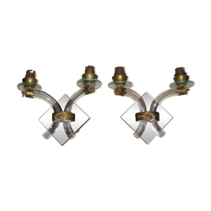 Paire d'appliques 1960/70 - murano