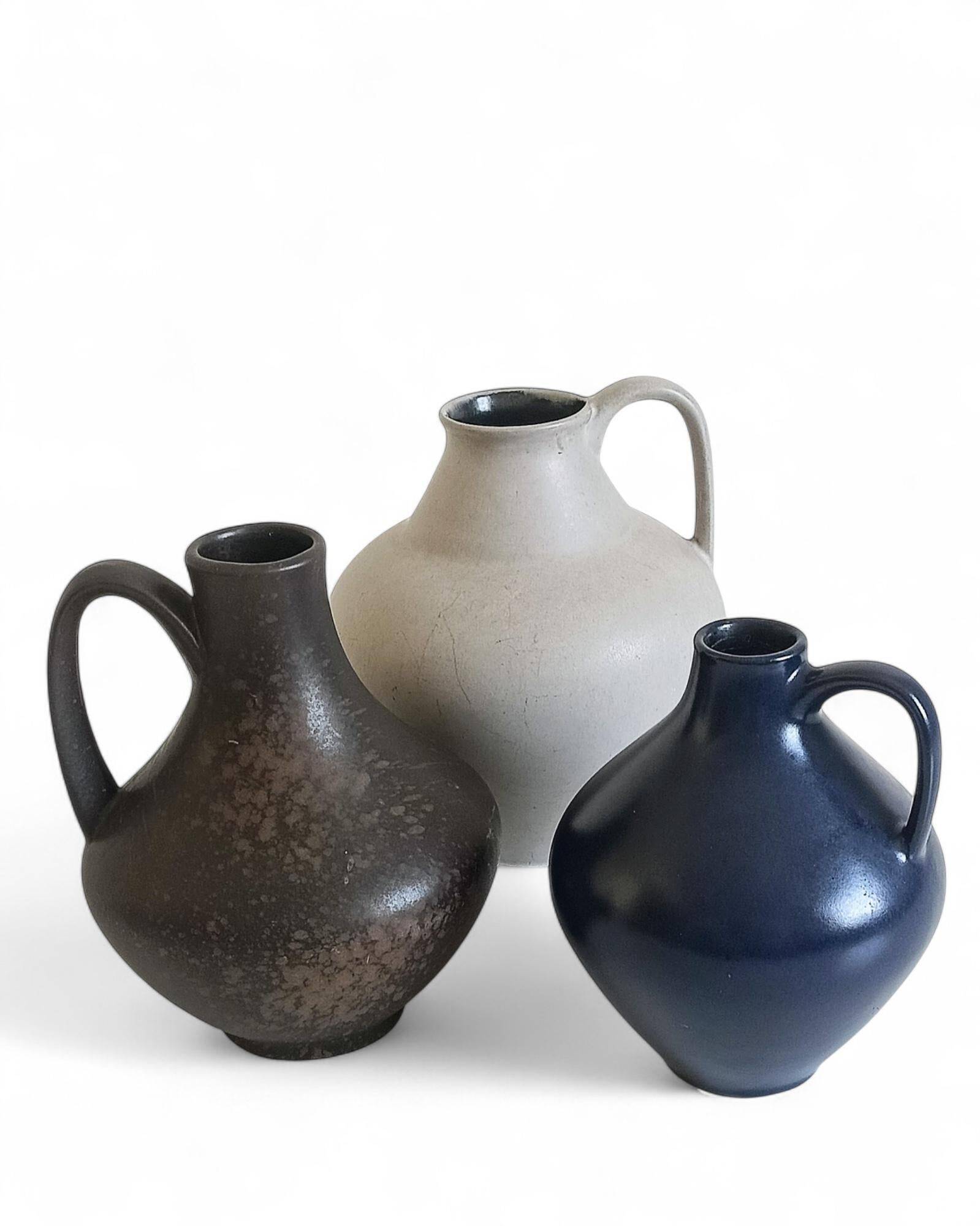 Set of Three Mid-Century Minimalist Vases by Fritz Van Daalen, Germany