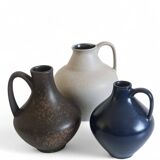 Set of Three Mid-Century Minimalist Vases by Fritz Van Daalen, Germany