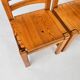 Set of 4 vintage Scandinavian pine dining chairs, 1960s