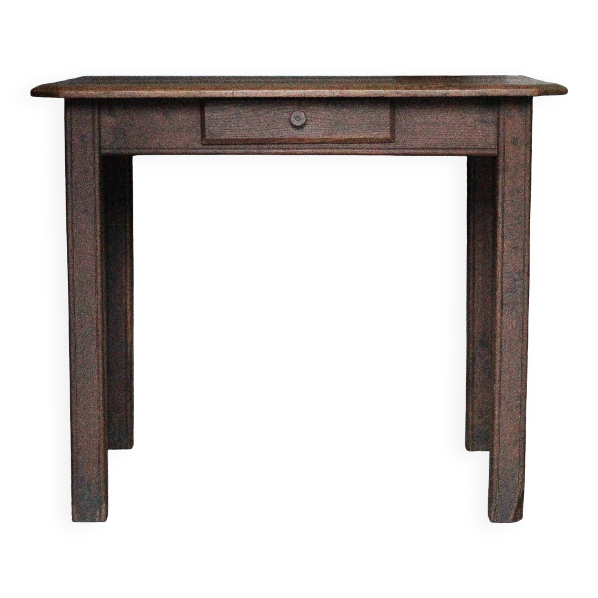 Wooden table with 1 drawer, coffee table, kitchen table, vintage wooden table.