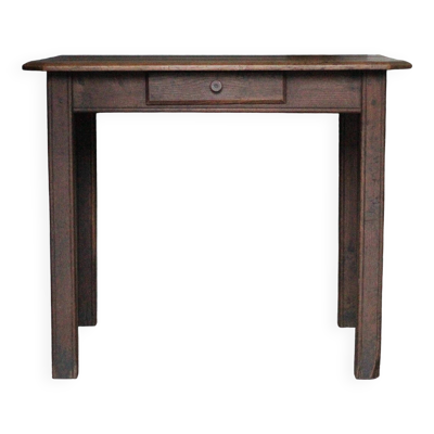 Table bois avec 1 tiroir, table de salon, cuisine, table bois vintage