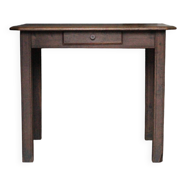 Table bois avec 1 tiroir, table de salon, cuisine, table bois vintage