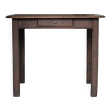 Wooden table with 1 drawer, coffee table, kitchen table, vintage wooden table.