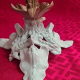 brass and pewter floral lamp 1900 art nouveau murano tulip 37x16