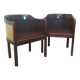 fauteuils style art déco , bois et cannage