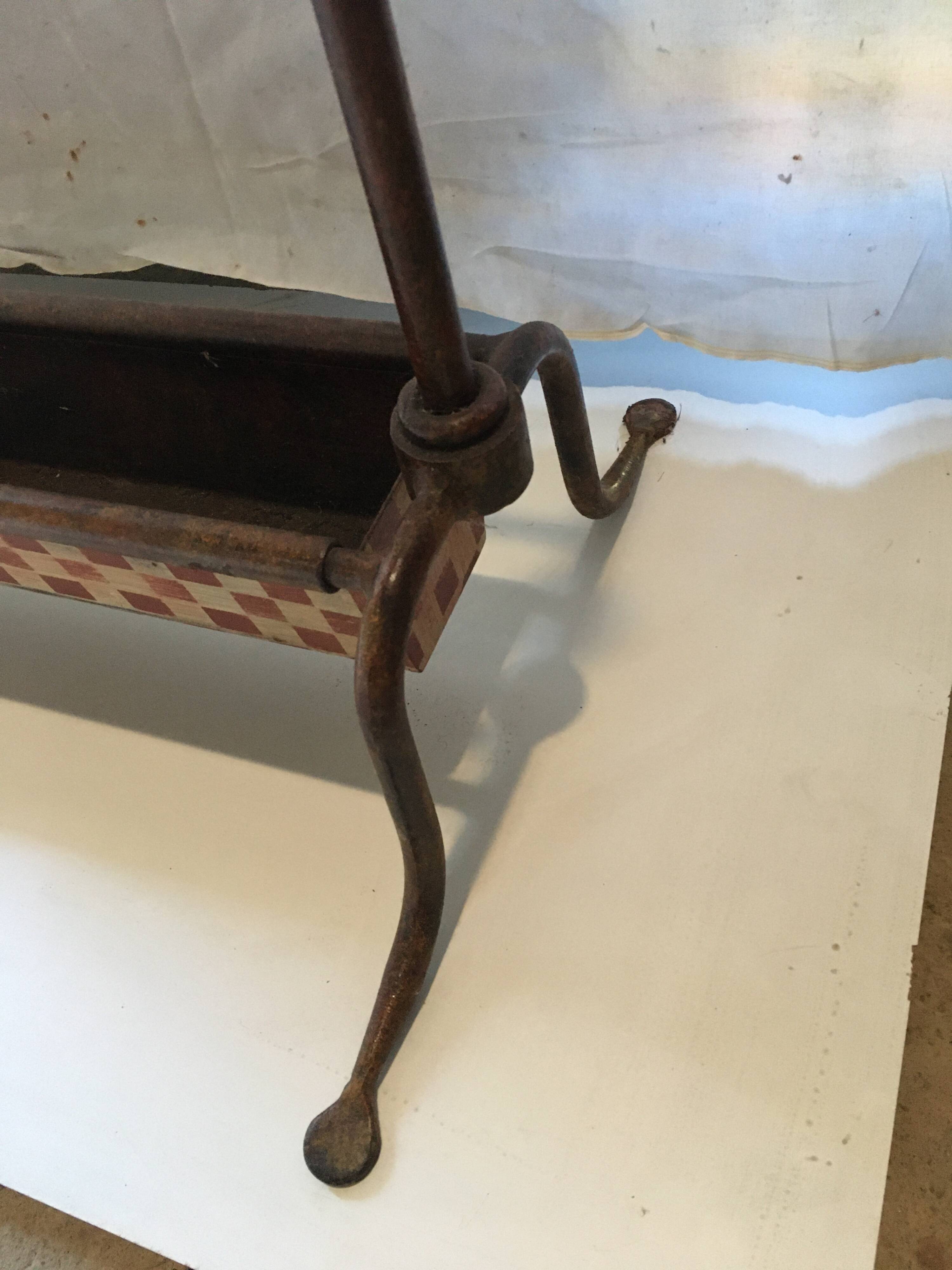 Wrought iron umbrella stand
