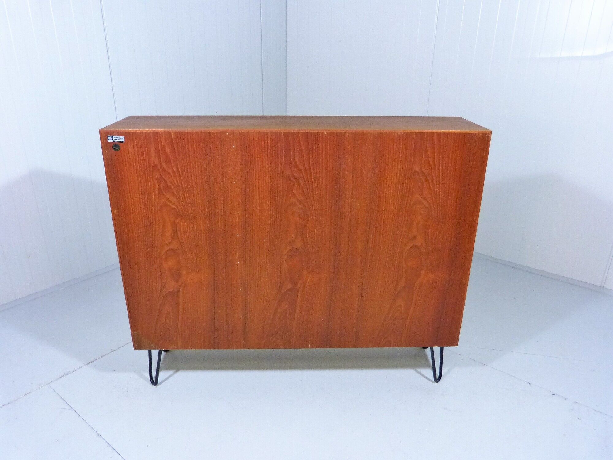 Teak bookcase with hairpin legs by Børge Mogensen for Søborg Møbler Denmark, 1960’s