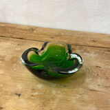 Sommerso Murano glass ashtray