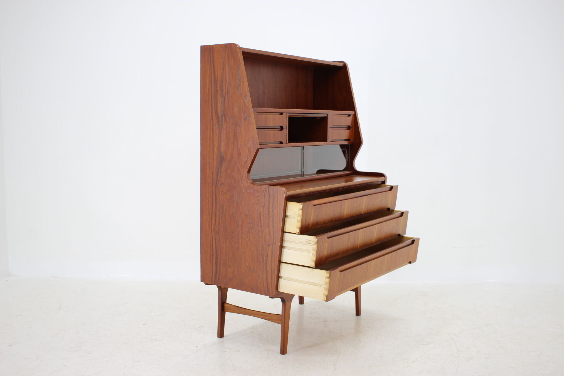 Mid-century Danish teak secretaire, 1960s