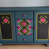 Hand-painted sideboard