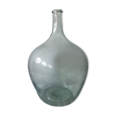 Demijohn green transparent blown