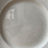 Old round plate in earthenware Moulin des Loups and Hamage, Georgette model
