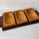 Solid wood aperitif/cocktail tray by Max Meder