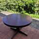 Round table with extension Baumann central foot 1970