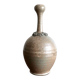 Brown ceramic vase with a long neck, 1950s.