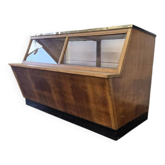 Vintage wooden shop display / counter / showcase