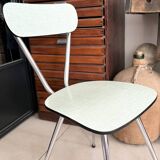 Set of 3 green Formica chairs