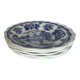 5 assiettes creuses décor anglais