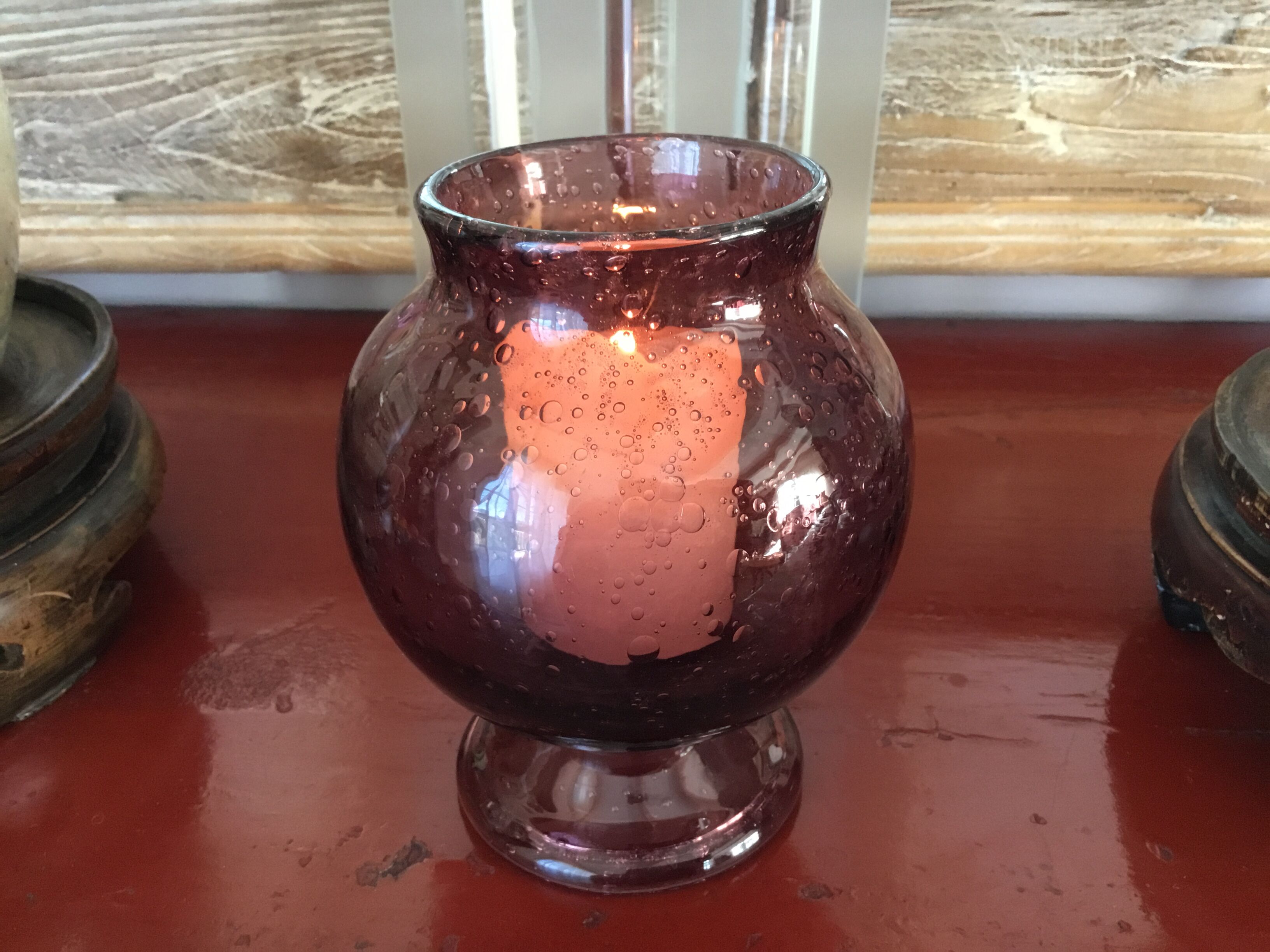 Biot glass photophore