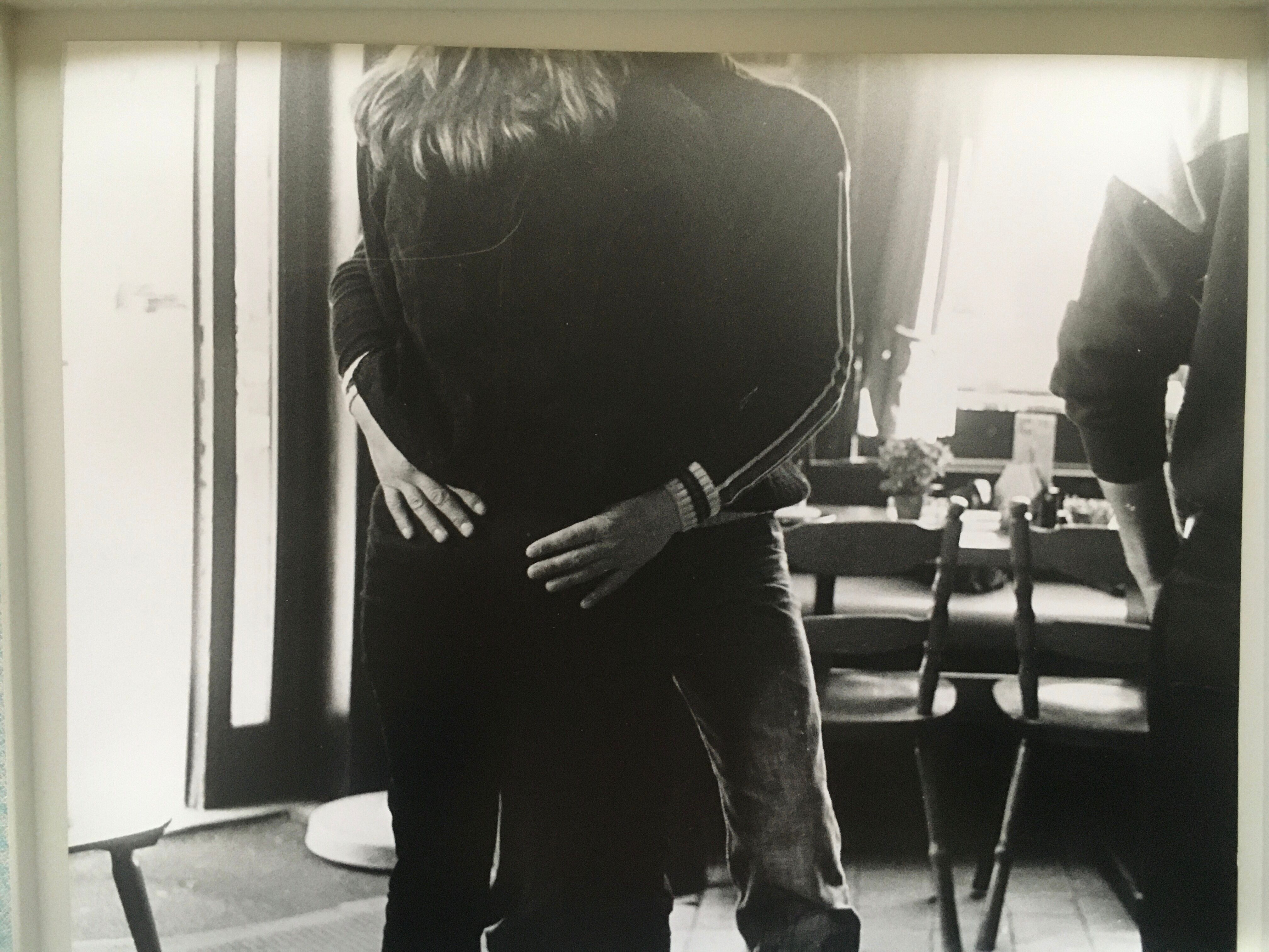 Print of a dancing couple, vintage 90s