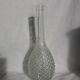 Glass bottle carafe with pineapple diamond tip decoration