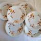 6 Assiettes à Dessert en Porcelaine Haviland France Limoges
