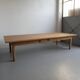 Large oak coffee table