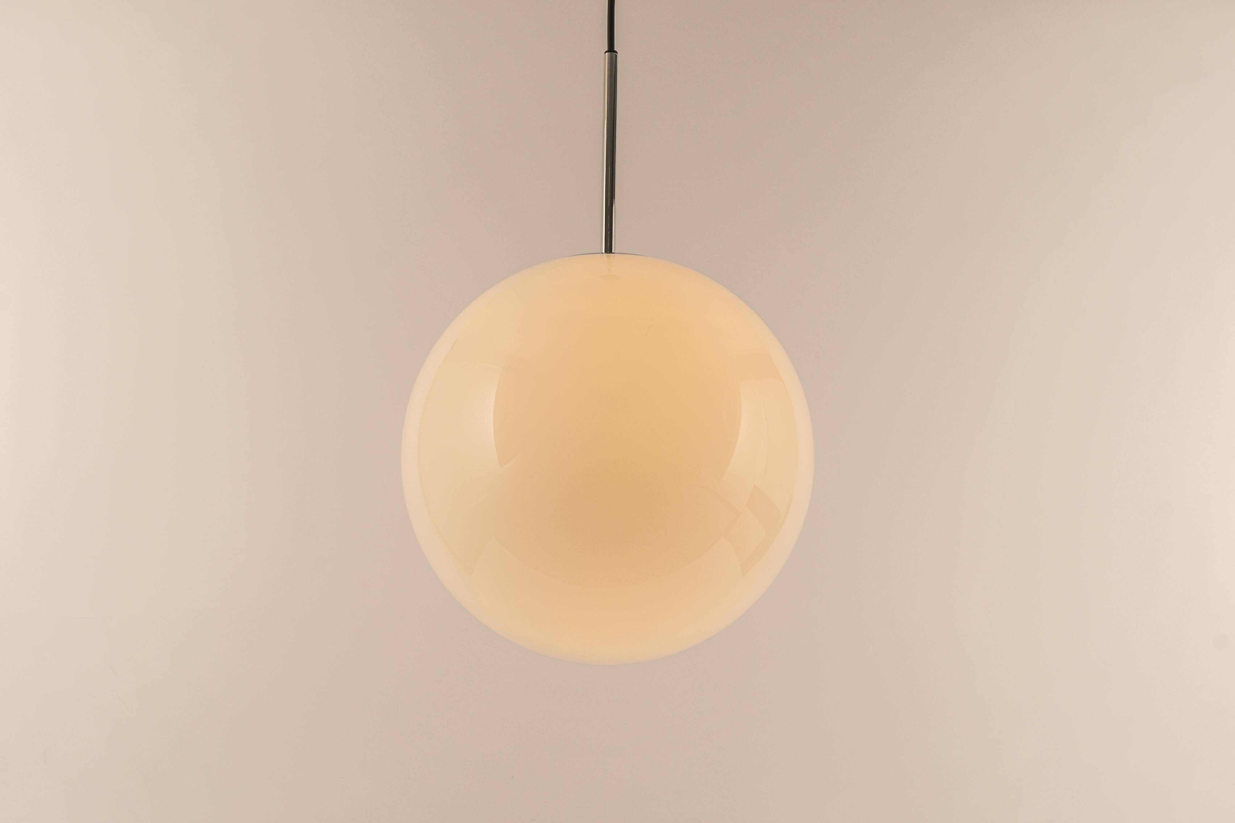 Opal ball pendant by Peill Putzler, Germany, 1970s