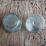 Celadon glass candy box