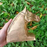 Serres Livres Laiton Cheval Vintage