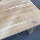 Farmhouse dining table extendable stripped in raw solid oak 180-270cm 1