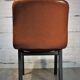 Chaise de bureau cuir & bois 1960