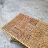 Vintage rattan coffee table