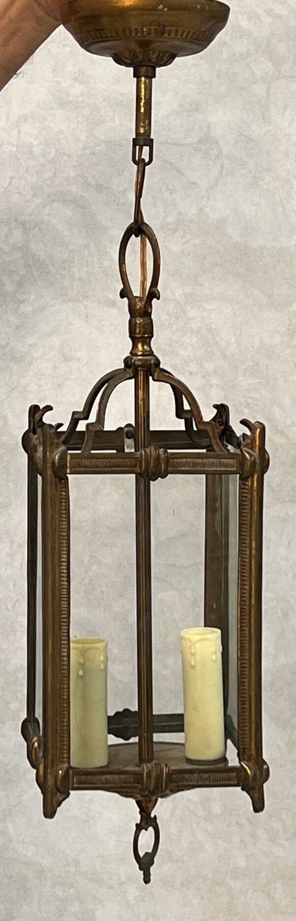 Lanterne suspendue bronze